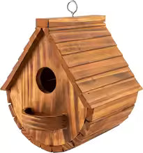 Outdoor Wooden Birdhouse for Birds – Hanging Garden Nest
